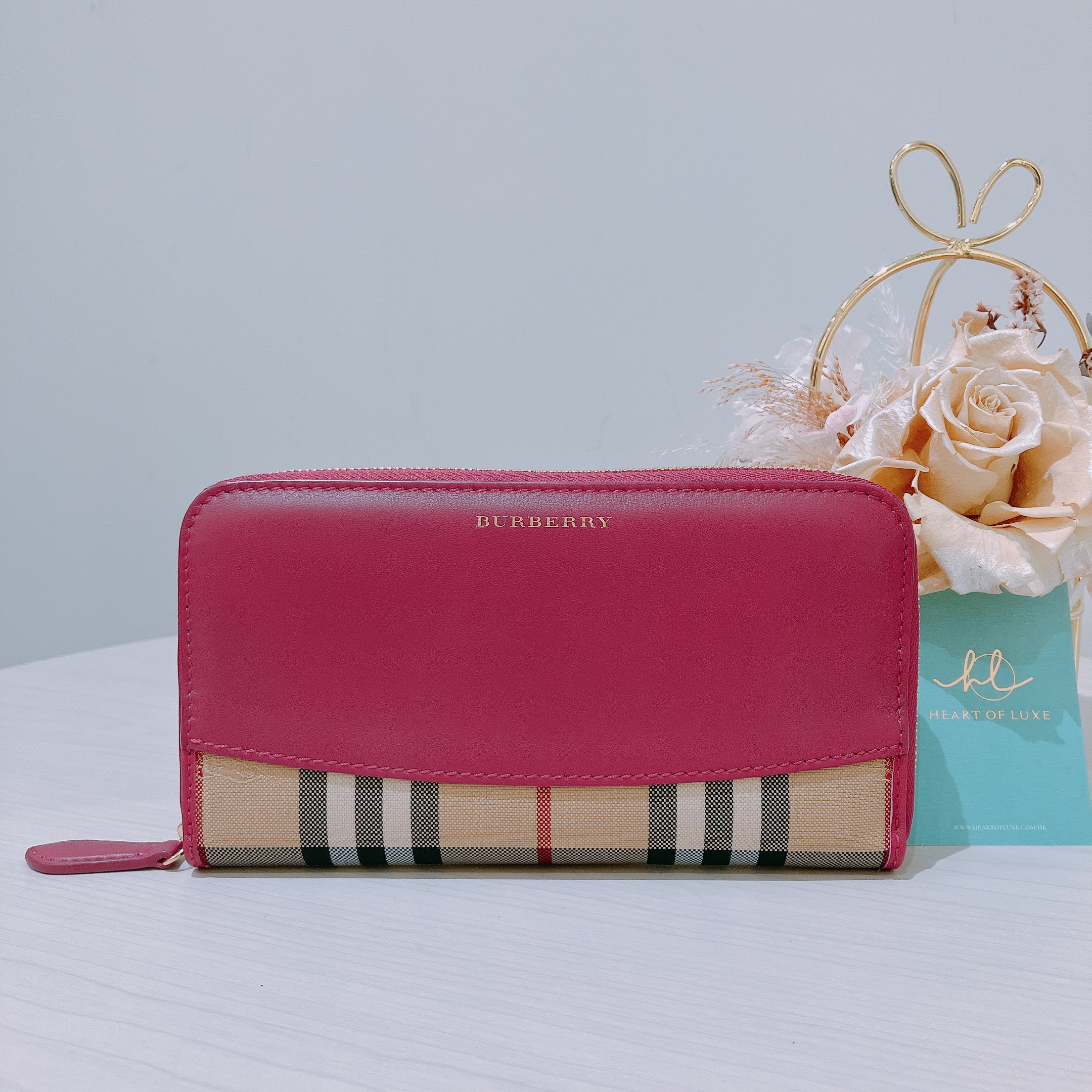 Burberry on sale heart wallet