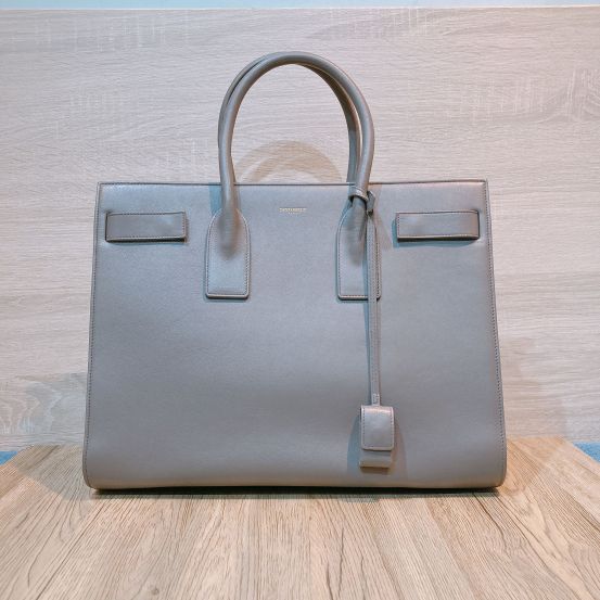SAINT LAURENT Sac De Jour Large in grey calf, Luxury, Bags & Wallets on  Carousell