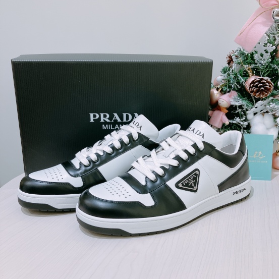 Prada Downtown leather sneakers [New] - Heart of Luxe