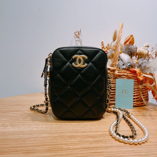 Chanel Mini Camera Case Lambskin [New] - Heart of Luxe