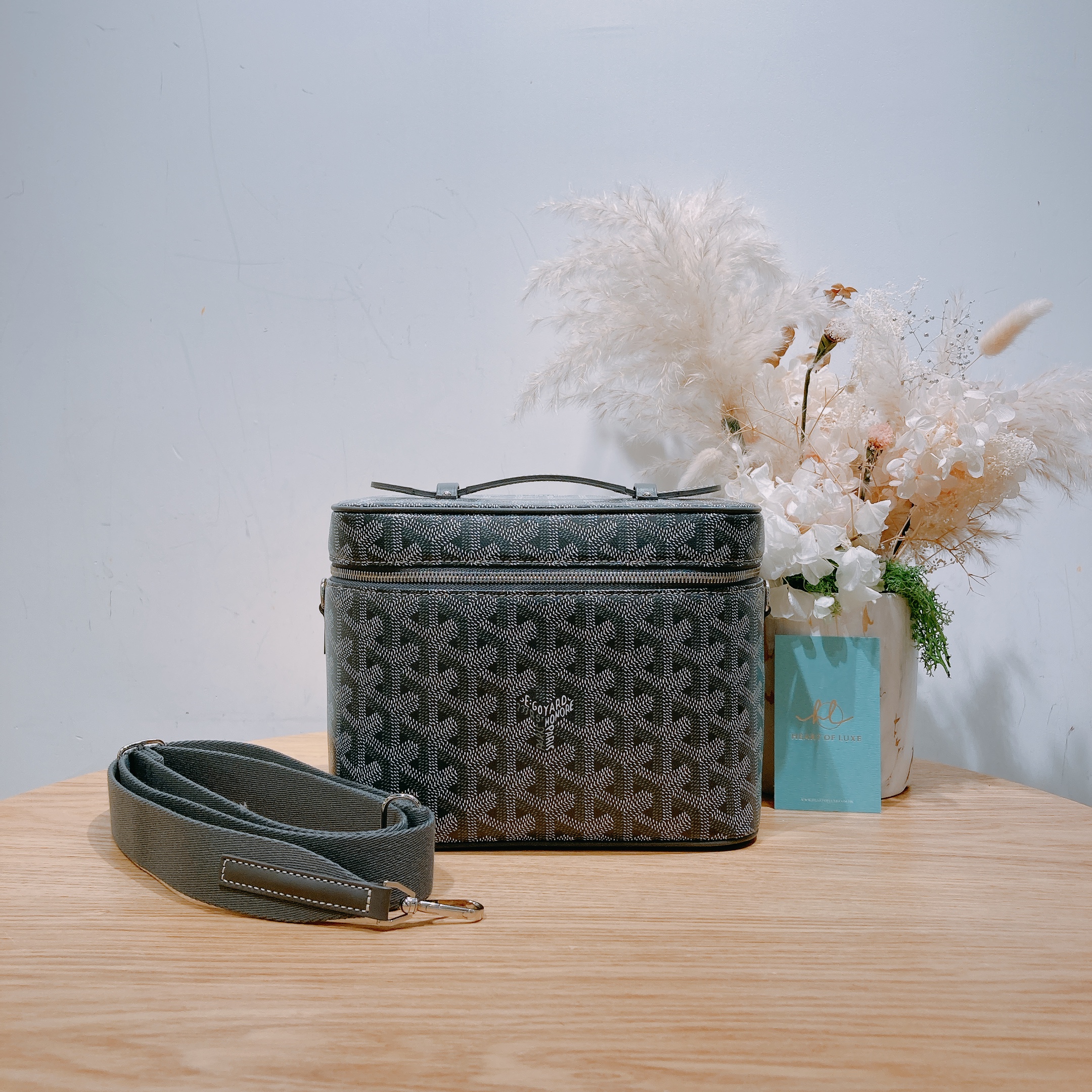 Goyard Muse Vanity Case Grey And Sangle PM Strap Maison[New]