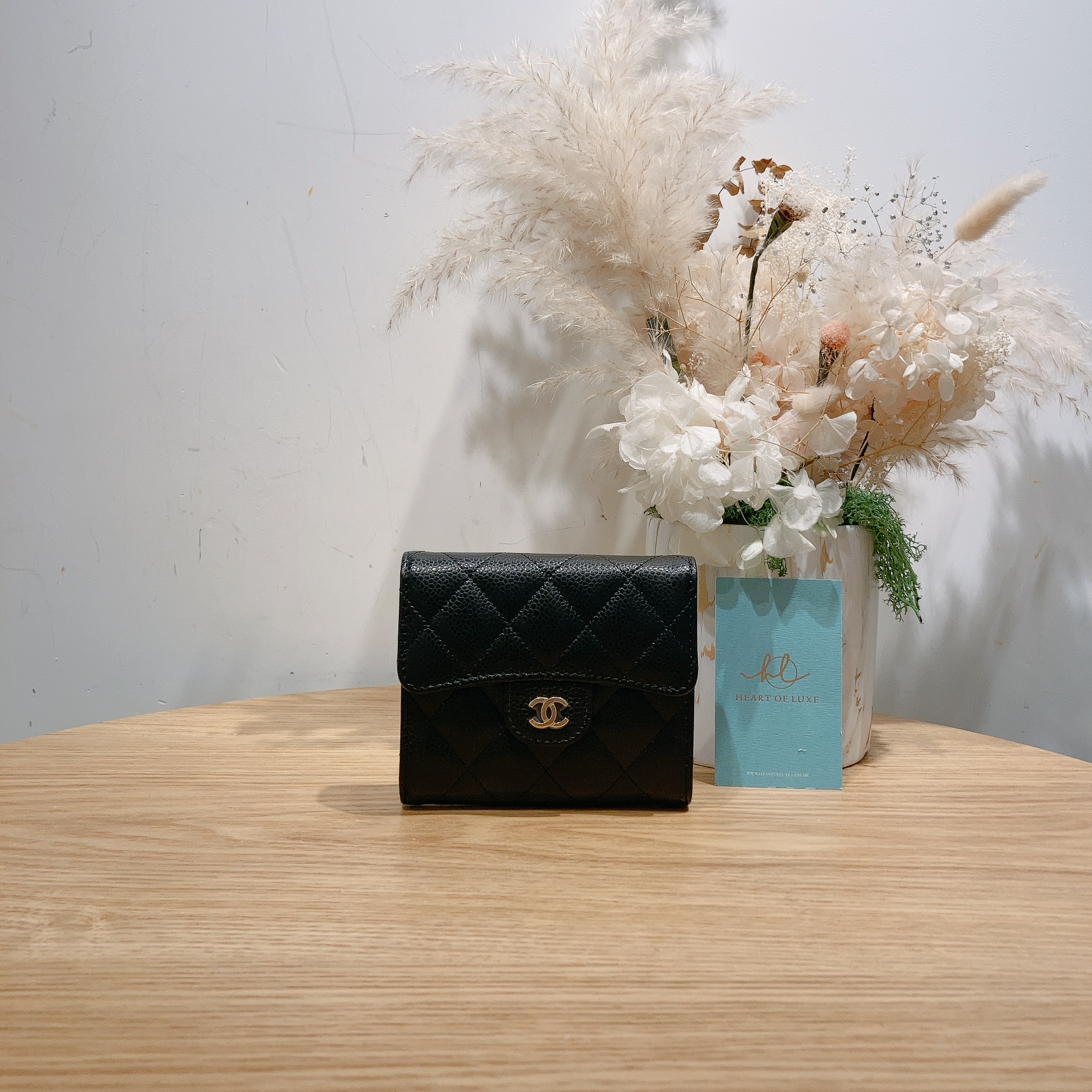 Chanel Classic Small Flap Wallet Caviar New Heart of Luxe