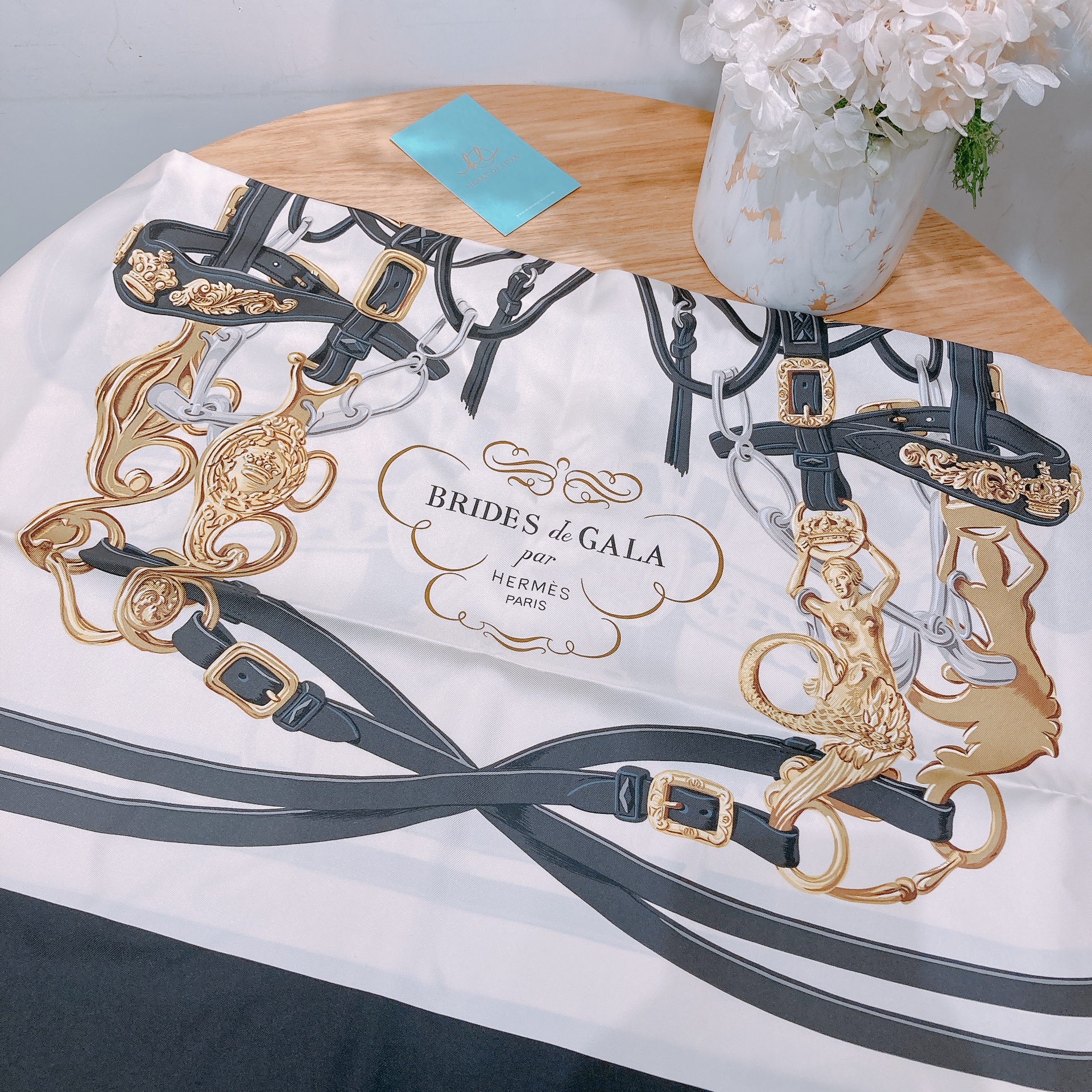 Hermes 90 X 90 cm Brides De Gala Scarf in Silk [New] - Heart